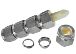 SWAGELOK SS-810-NFSET.  1/2” STAINLESS STEEL NUT & FERRULE SET.  QUANTITY OF 5