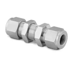 SWAGELOK SS-810-61 BULKHEAD UNION 1/2” TUBE STAINLESS STEEL COMPRESSION FITTING