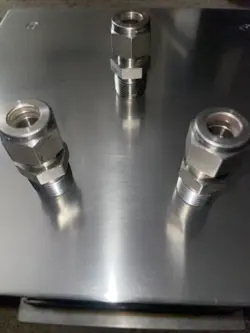 3- SWAGELOK STAINLESS STEEL FITTING, 3/8