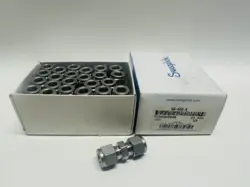 NEW (BOX OF 24) SWAGELOK SS-600-6 UNION 3/8X3/8 TUBES