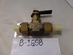 SWAGELOK NUPRO WHITEY BRASS TOGGLE VALVE 1/2