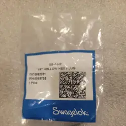 SWAGELOK SS-4-HP  STAINLESS STEEL, 1/4