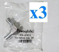 3PCS 3 SWAGELOK 316L-8TB7-9 FITTING 316L SS 90 TUBE BUTT WELD UNION ELBOW