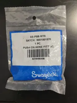 SWAGELOK SS-PB8-MT8 MULTI-PURPOSE PUSH-ON HOSE END CONNECTION