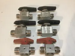 3/8 SWAGELOK VALVES & NU PRO ONES TOO 6 USED STAINLESS STEEL