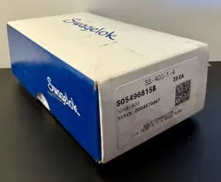 BOX OF 25 STAINLESS STEEL SWAGELOK SS-400-1-4