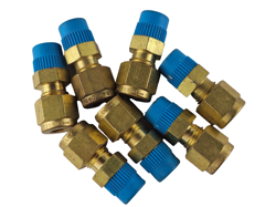 NEW SWAGELOK B-400-1-6 BRASS TUBE FITTING MALE CONNECTOR 1/4 TUBE X 3/8 LOT OF 7