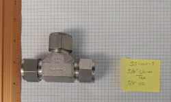 SWAGELOK SS-1010-3 TUBE FITTING, UNION TEE, 5/8 IN.