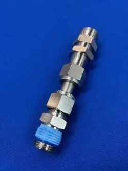 USED SWAGELOK ADAPTOR 1/2 NPT 316 STAINLESS STEEL VCO O-RING FACE SEAL FITTING A