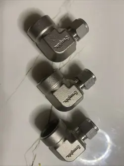 LOT OF 3  SWAGELOK SS-600-8-8 STAINLESS FEMALE ELBOW 3/8