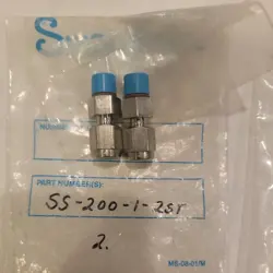 LOT OF 2 SWAGELOK CONNECTOR, 1/8
