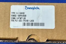 SWAGELOK PGI-63C-PG100-LAOX, PRESSURE GAUGE 1/4” NPT