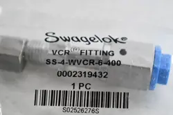 NEW SWAGELOK SS-4-WVCR-6-400 TUBE FITTING CONNECTOR 1/4X1/4