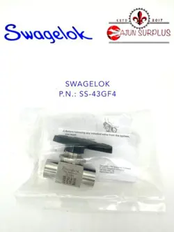 ~NEW~ SWAGELOK P.N.: SS-43GF4 SERIES 2-WAY, 1/4 FNPT,  SS-316 BALL VALVE!