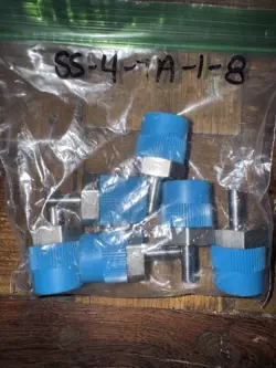 1/4” TUBE X 1/2” MNPT 316SS MALE ADAPTER FITTING SWAGELOK SS-4-TA-1-8