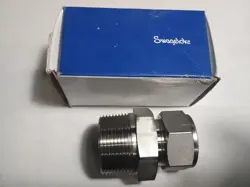 SWAGELOK STAINLESS TUBE FITTING, MALE CONNECTOR, 1 IN. TUBE OD X 1 1/4 IN MNPT