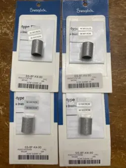 LOT OF 4 SWAGELOK SS-8F-K4-90 90 MICRON FILTER STRAINER KIT