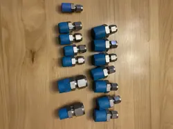 LOT OF SWAGELOK STAINLESS STEEL TUBE FITTING MALE CONNECTORS