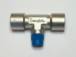1 - SWAGELOK STAINLESS STEEL BRANCH TEE FITTING,  1/8
