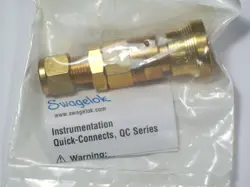 1- SWAGELOK STAINLESS STEEL QUICK CONNECT BODY, 0.5 CV, 3/8