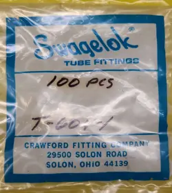 SWAGELOK T-604-1 PTFE BACK FERRULE FOR 3/8 IN. SWAGELOK TUBE FITTING