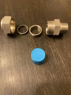 FITTING 1”TUBE 3/4”MNPT