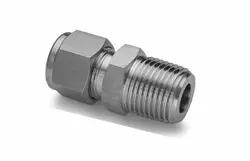 5/8 TUBE X 1/2 MNPT 316SS MALE CONNECTOR FITTING HARA REF: SWAGELOK SS-1010-1-8