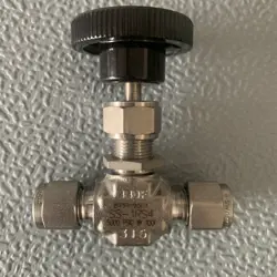 SWAGELOK STAINLESS STEEL INTEGRAL BONNET NEEDLE VALVE, 1/4