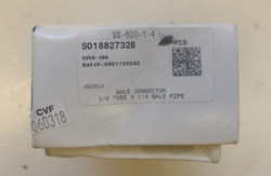 SWAGELOK P/N: SS-600-1-4 MALE CONNECTOR 3/8