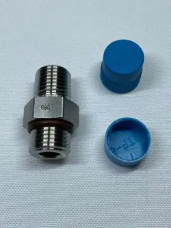 SWAGELOK SS-6-SAE-1-4 PIPE FITTING 1/4 IN MNPT TO 9/16-18 MALE STRAIGHT THREAD