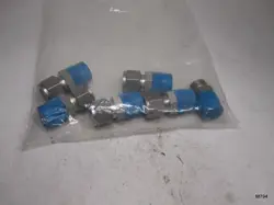 5 QTY SWAGELOK 316 4HV STRAIGHT CONNECTOR FITTING 1/2
