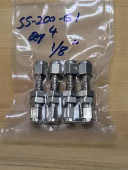 SWAGELOK SS-200-61 STAINLESS STEEL BULKHEAD UNION TUBE FITTING