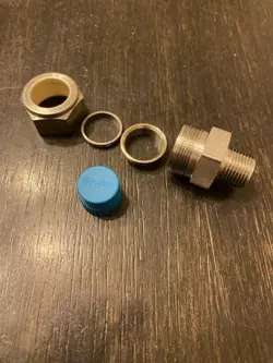 CONNECTOR 3/4”TUBE 3/8”MNPT