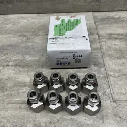 BOX OF 8 SWAGELOK SS-600-7-8 STAINLESS STEEL FITTING, 3/8