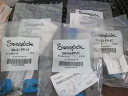 LOT OF 5 SWAGELOK 304-S1-PP-4T STACKING KIT 1/4