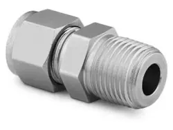 SWAGELOK SS-600-1-4 STAINLESS STEEL 3/8”TUBE X 1/4” NPT MALE FITTING