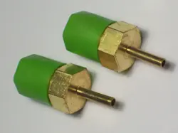 2 - CAJON SWAGELOK BRASS TUBE ADAPTERS, 1/8