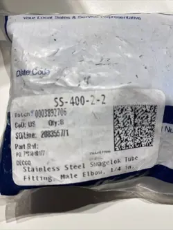 SWAGELOK ELBOW CONNECTOR FITTING, 1/4
