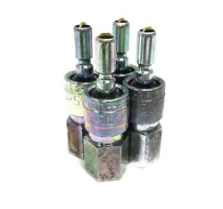 LOT OF 4 SWAGELOK B-QC4-S-2PF BRASS INSTRUMENTATION QUICK CONNECT FITTING 1/8