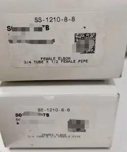 1PC SWAGELOK SS-1210-8-8 CARD PIPE JOINT NEW FREE SHIP