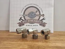 LOT OF 3 SWAGELOK STAINLESS STEEL ELBOW FITTING,  1/2