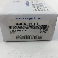 (5) SWAGELOK 304L-6-TSW-1-6 FITTINGS 3/8