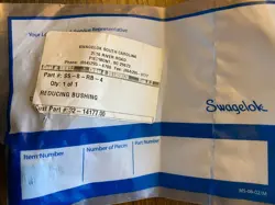 SWAGELOK SS-8-RB-4 FITTING, REDUCING BUSHING, 1/2