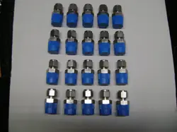 20-SWAGELOK SS-600-1-6 3/8 TUBE X 3/8 MNPT STRAIGHT CONNECTORS.