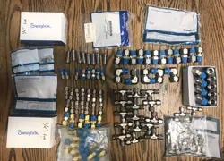 SWAGELOK STAINLESS STEEL COMPRESSION FITTING LOT 103 PIECES NEW OPEN BOX