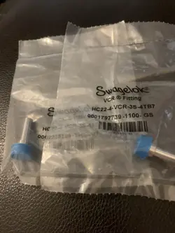 SWAGELOK HC22-4-VCR-3S-4TB7 NEW IN PACK  2 PCS VCR FITTING