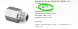 CAJON SWAGELOK 316