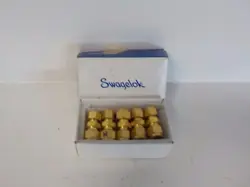 (10) SWAGELOK B-10M0-6-6 NEW BRASS 10MM TO 3/8