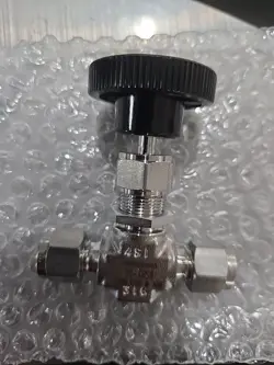1- SWAGELOK SS-1RS4 STAINLESS NEEDLE VALVE, 1/4