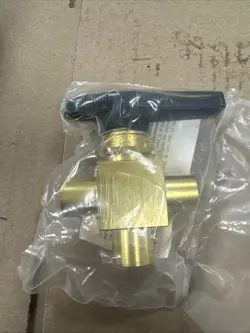 SWAGELOK B-44XTF4 BRASS 1-PIECE 40 SERIES 3-WAY BALL VALVE FNSP